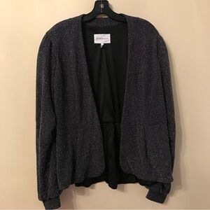 BCBGeneration Glitter Open Front Jacket